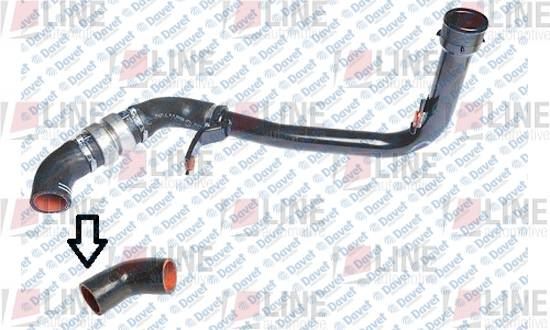 LINE L331300600 Turbo Hortumu Ducato Iii - Boxer Iii - Jumper Iii 2.2 Hdi {Metal Boru Haric Ok Ile Gosterilen Kucuk Hortum}